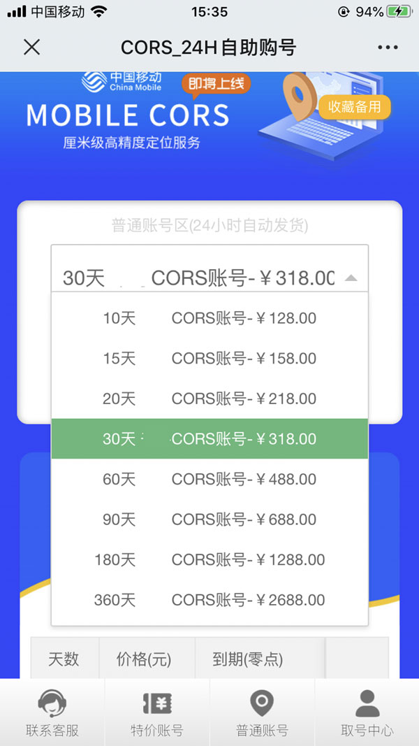 cors賬號(hào)