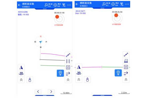 中海迖RTK道路放樣橫斷面怎么采集?相關(guān)教程詳解